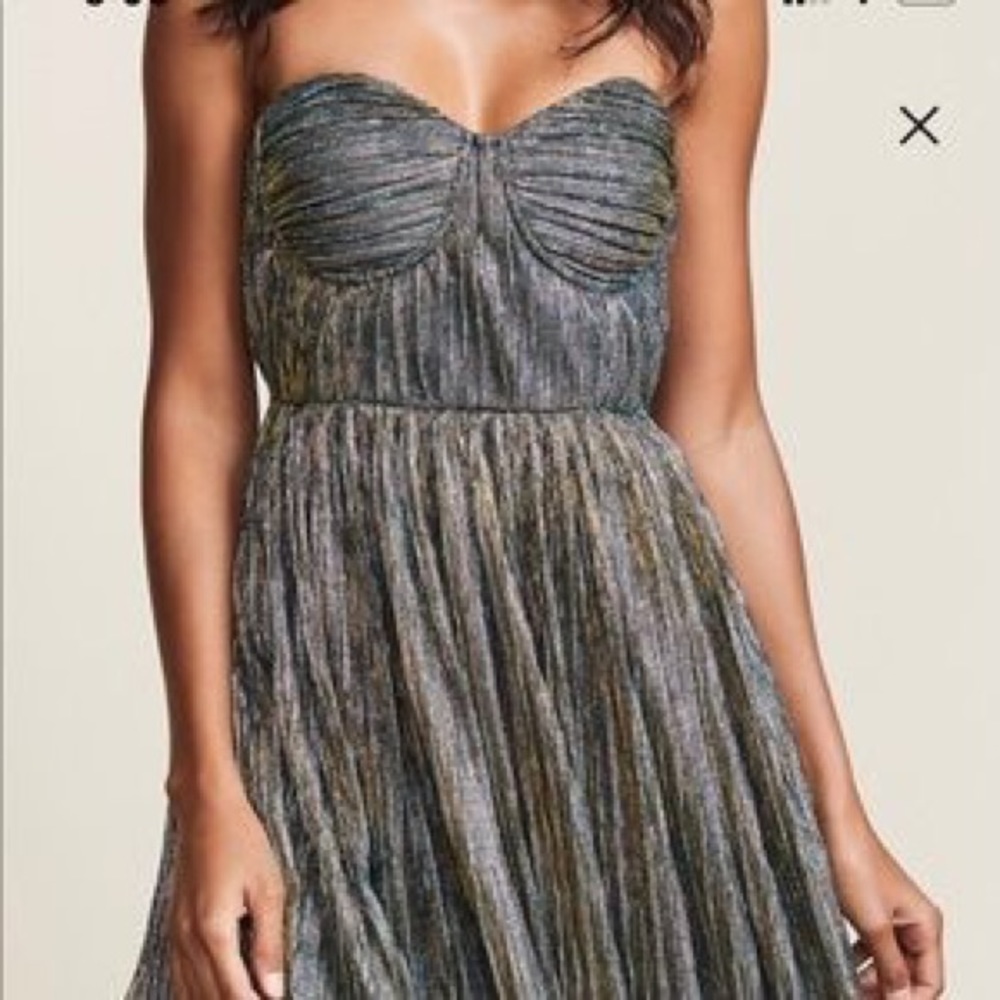 Glamorous metallic midi dress